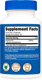 Nutricost Berberine HCl (1,200mg) 60 Capsules, 30 Servings - Image 5