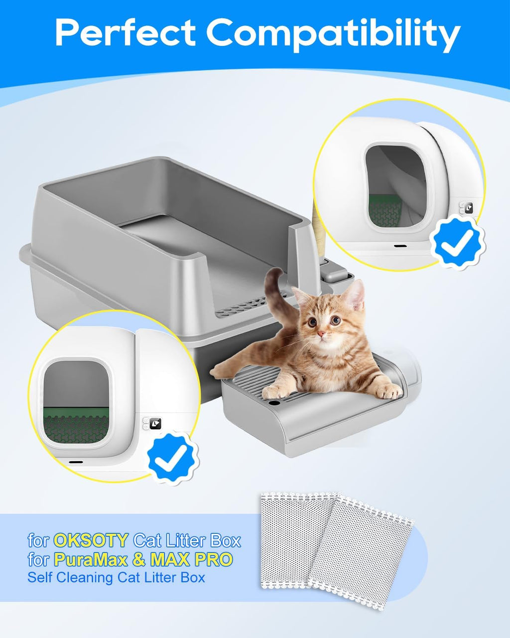 Twelve pieces of natural coconut shell carbon filter bags for automatic litter boxes