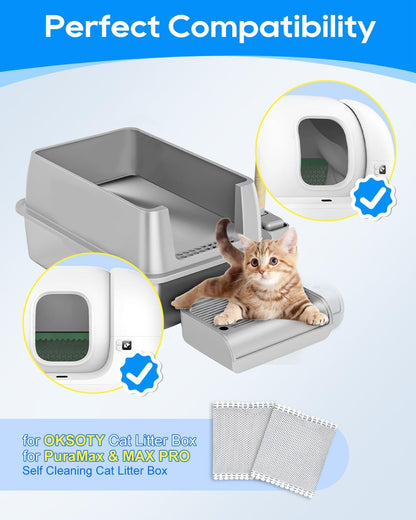 Twelve pieces of natural coconut shell carbon filter bags for automatic litter boxes