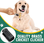 Premium metal puppy signaling cricket clicker with keychain hole
