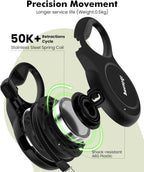 Reflective tape on Pecute retractable dog leash