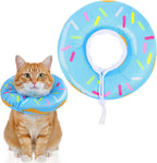 Hpmjz cat cone collar adjustable soft recovery donut front view