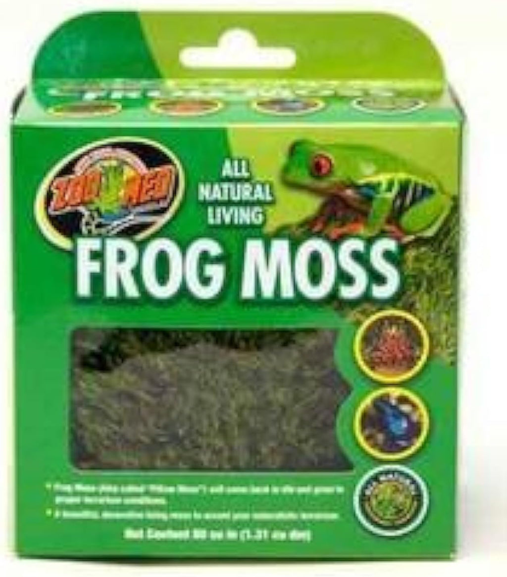 Zoo Med living pillow moss substrate close up