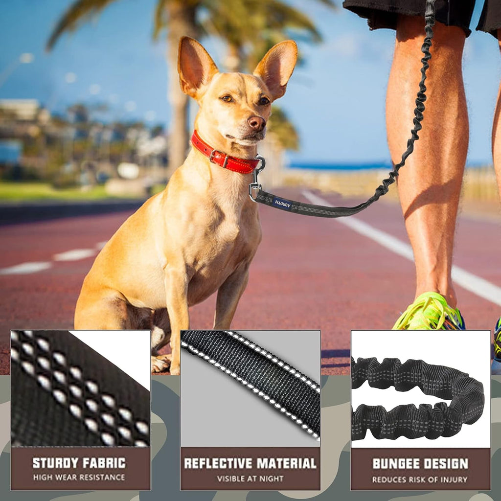 AUROTH tactical dog leash showcasing the dual padded handles for close control training