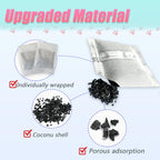 Replacement charcoal filter being easily inserted into a hooded cat litter box filter compartment