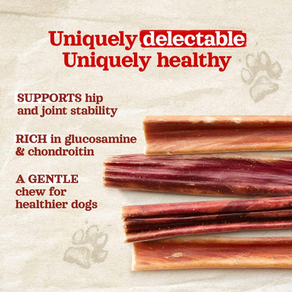 Close up of Natural Farm grain-free beef gullet sticks