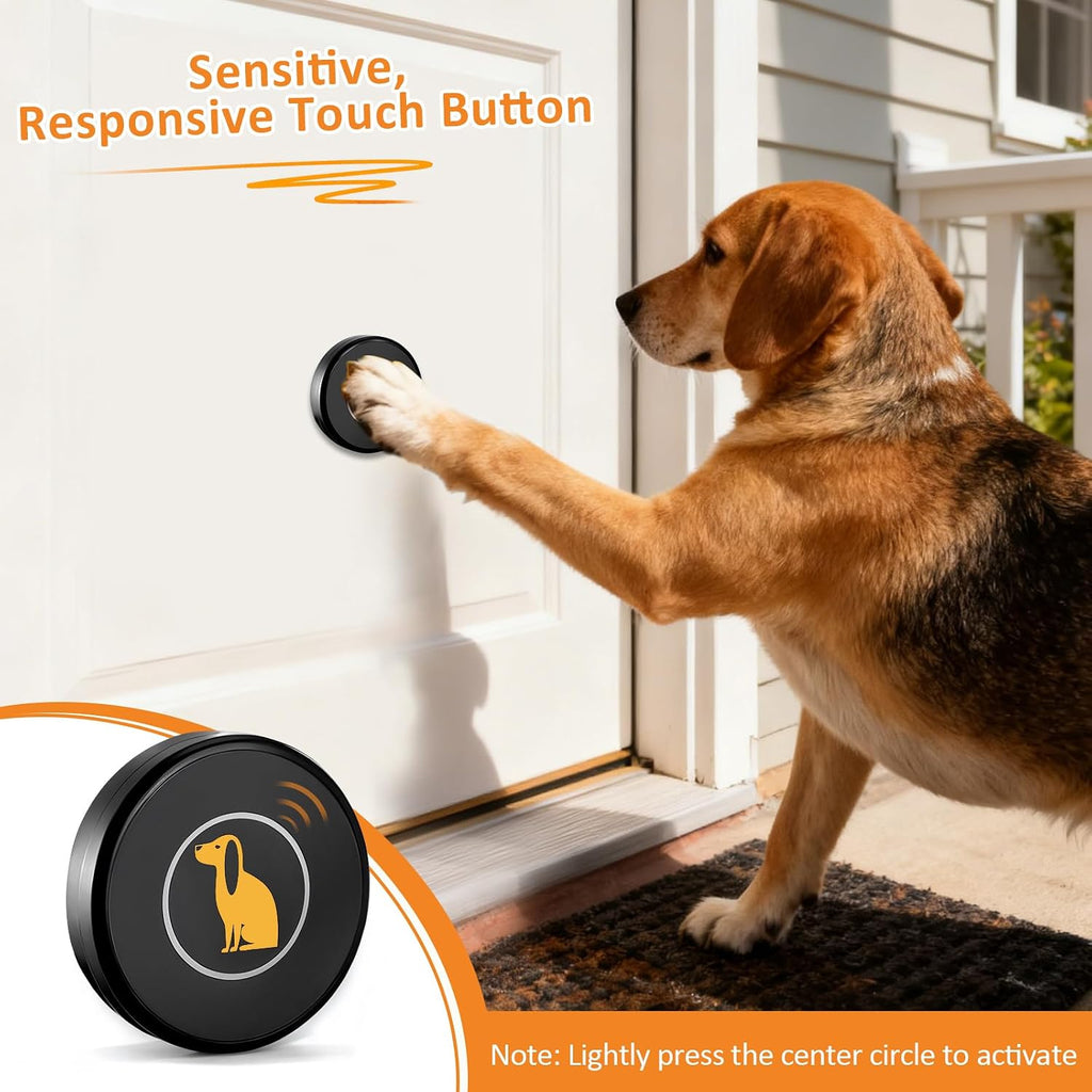 Ownpets smart pet door bell receiver plugged into a wall outlet.