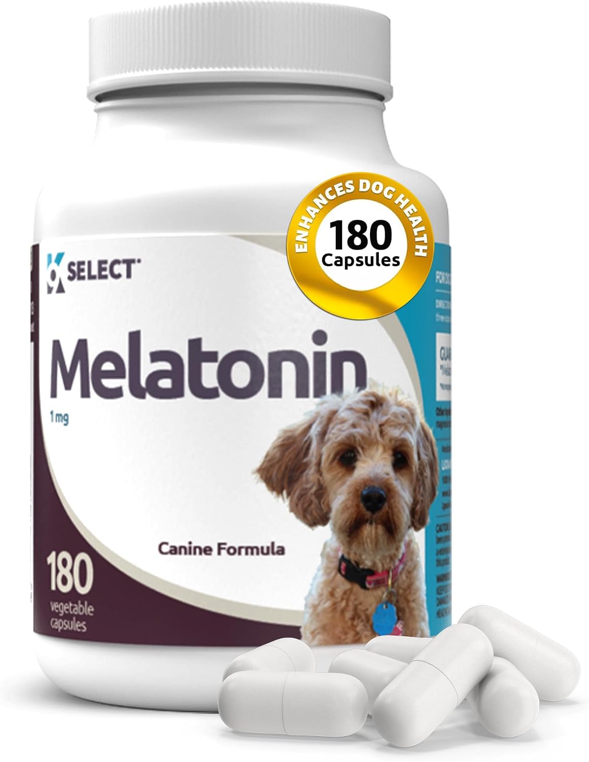 K9 Select Melatonin for Dogs - Composure Dog Calming Chews - Dog Melatonin for Sleep - Reduce Stress Helps Composure Calming Treats for Small Dogs - 3 mg, 120 Beef Flavored Chewable Tablets - Image 9