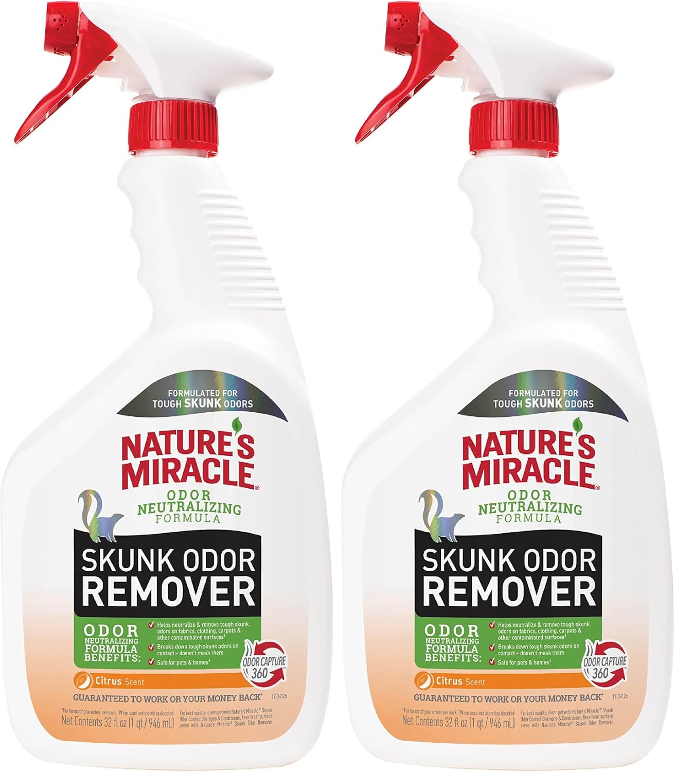 Nature's Miracle Skunk Odor Remover with Lavender Scent, 32 Fluid Ounces, Removes Skunk Odors On Fabrics, Clothing, Carpets And Other Surfaces - Image 14