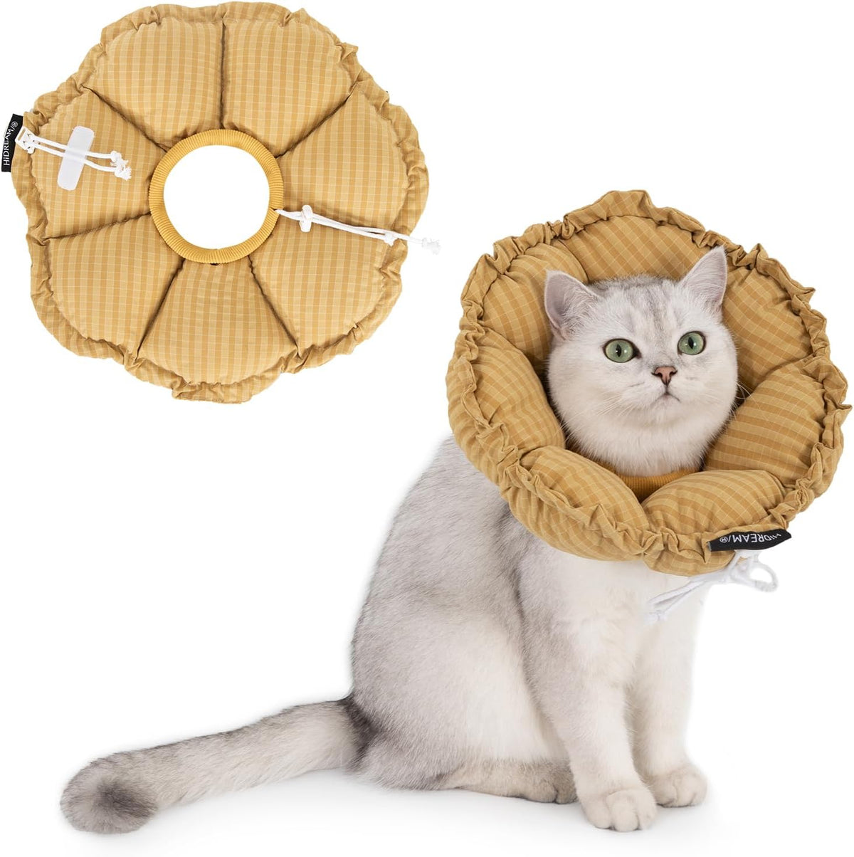 Cat resting comfortably with H Hidream soft recovery pillow