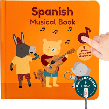 Calis Books Spanish Nursery Rhymes interactive sound book front cover.