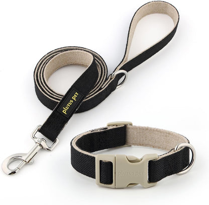 Plutus Pet Cotton Hemp Dog Collar and Leash Set, Adjustable Collar for Small, Medium, and Large Dogs, Heavy Duty and Soft on Skin, Lavender, S - Image 12