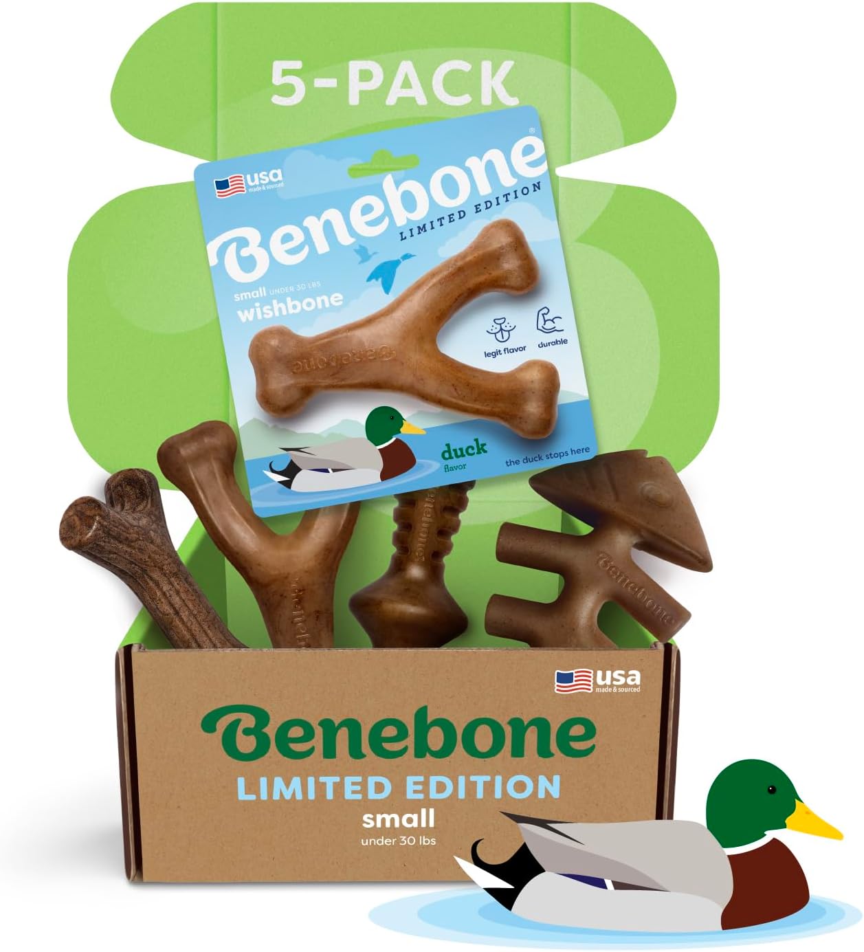 Benebone Medium 4-Pack Dog Toys for Aggressive Chewers - Durable Dog Bones, Made in USA - Dog Toys for Medium Dogs Under 60 lbs - Image 15