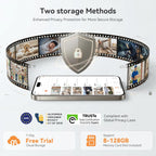 Dzees 2K security device retail box package containing both black indoor cameras and accessories.