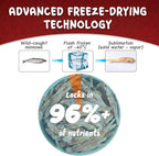 Healthy single ingredient freeze dried fish treats for pets