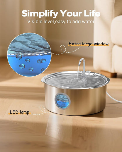 Grookpet dog water fountain in a modern home setting