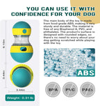 Close up of adjustable switch on Bsisuerm treat dispensing ball