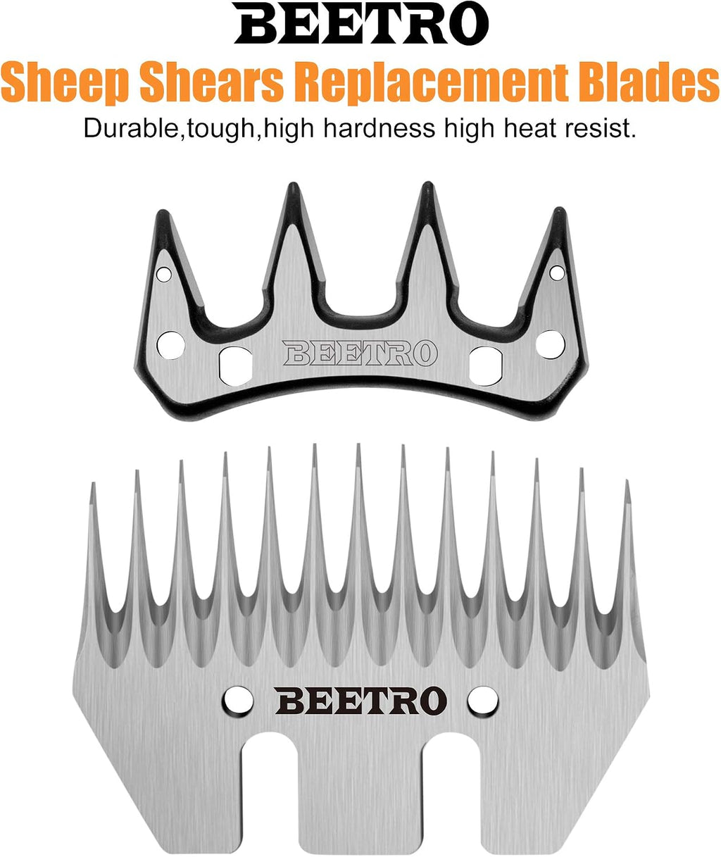 BEETRO thirteen tooth comb blade and four tooth cutter for livestock grooming