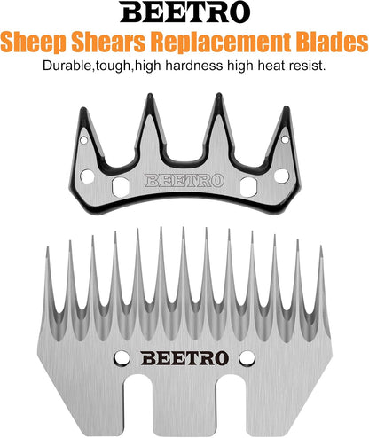 BEETRO thirteen tooth comb blade and four tooth cutter for livestock grooming