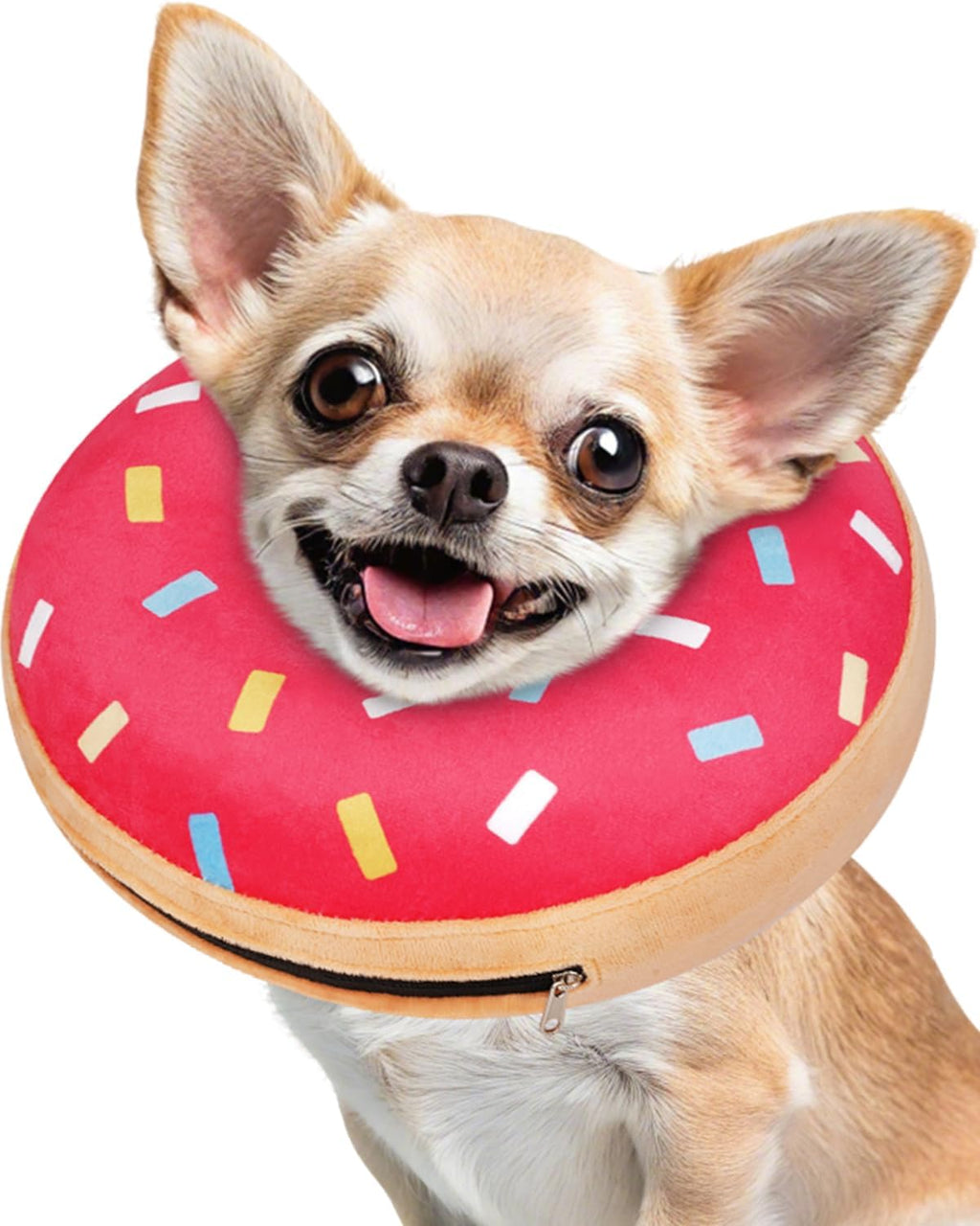 Inflatable Dog Pillow Cone Collar After Surgery, Donut Soft Neck Cone for Pug Dachshund Medium Dogs, etc, Recovery E Collar to Stop Licking Pink - Image 13