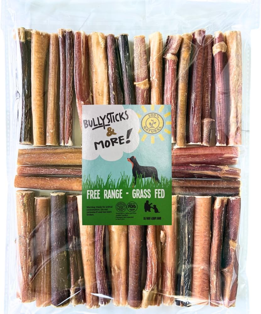 BULLYSTICKS & MORE 12 Inch Bully Sticks (Regular - 8 Pack) | Bully Sticks for Medium Dogs | 100% Grass Fed Beef | Dog Parents Choice Bully Stick Dog Chews | No Hide Bully Bones - Image 13