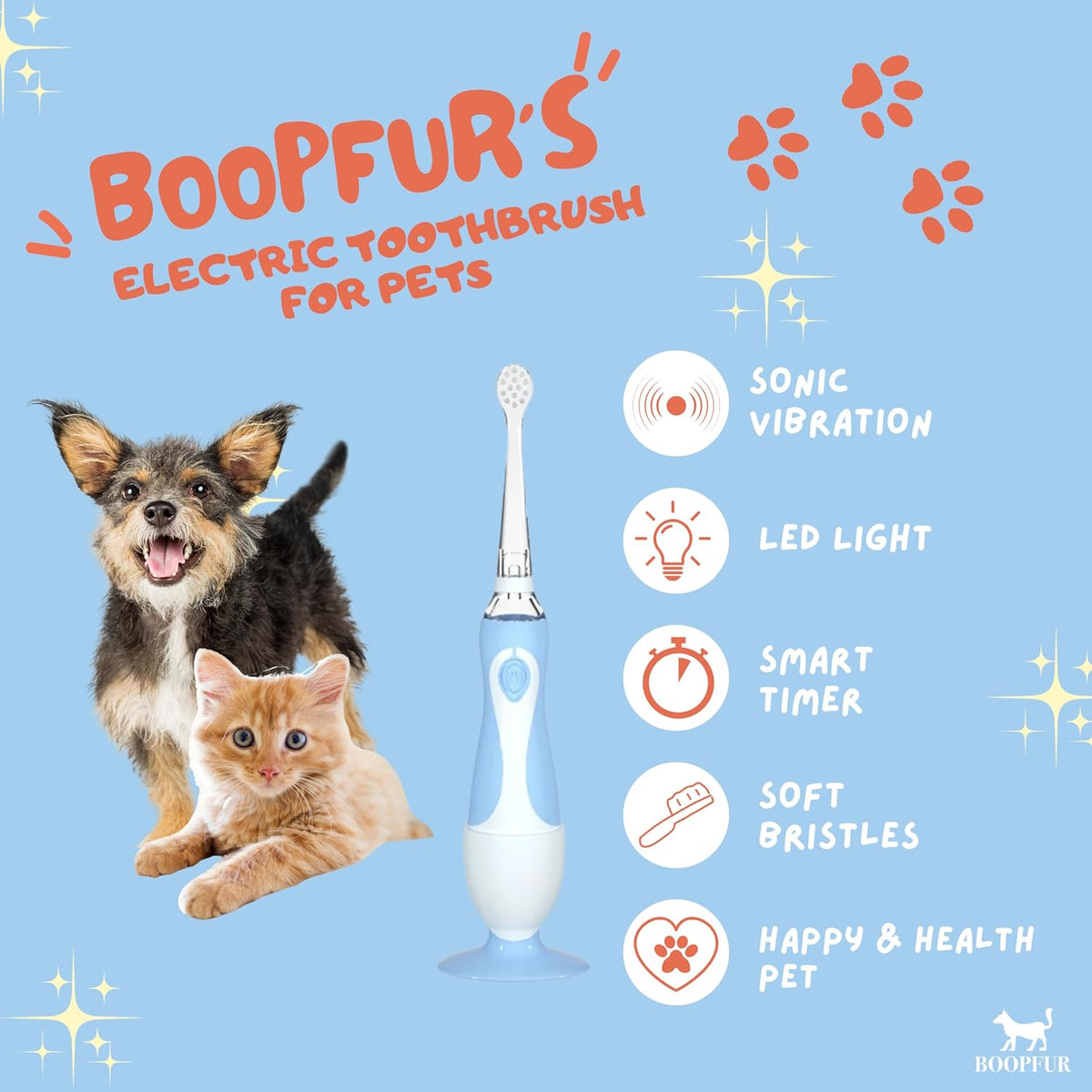 Close up of soft bristles on Generic pet toothbrush