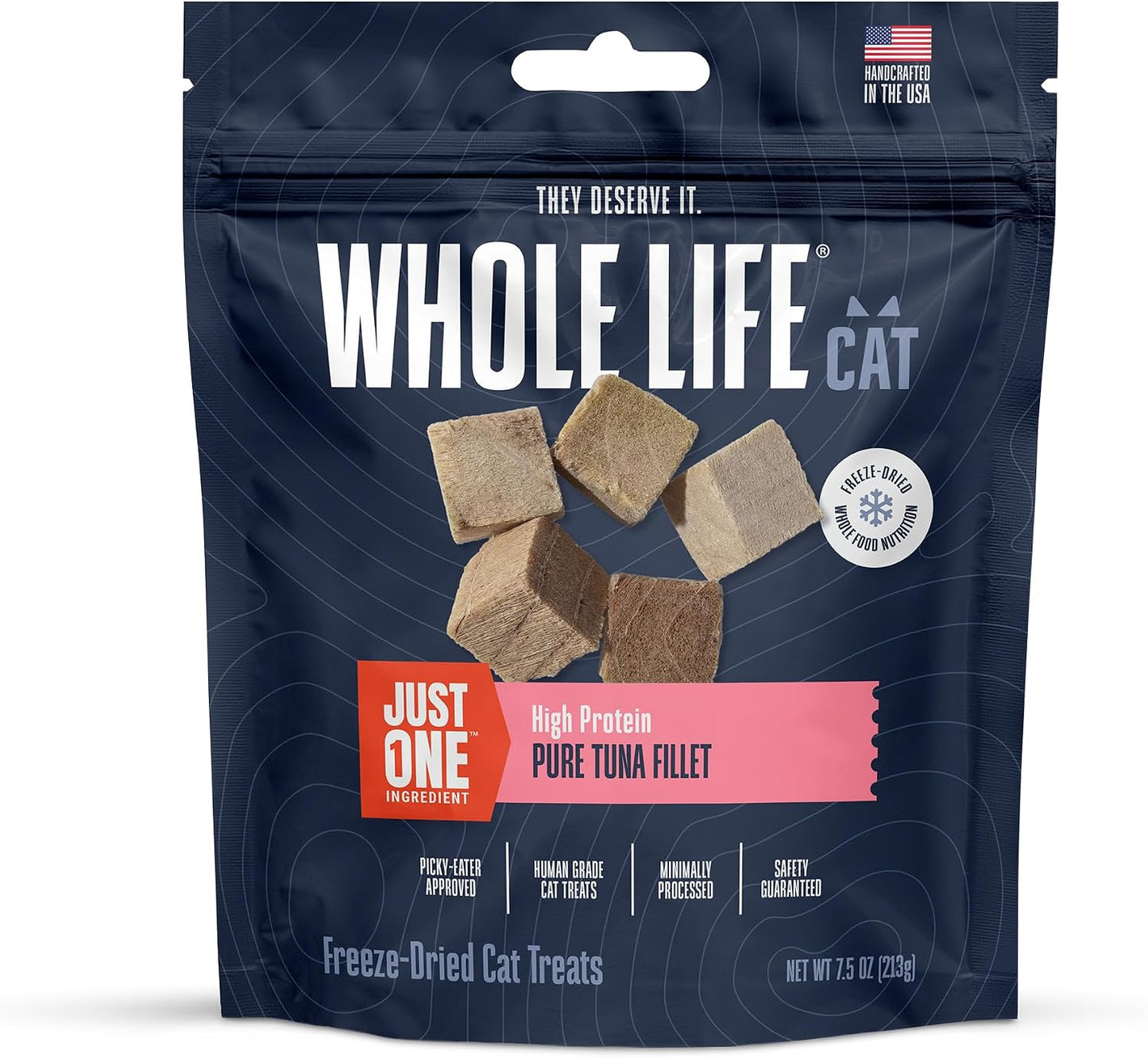 Whole Life Cat Just One Shrimp Freeze Dried Cat Treats - Human Grade High Protein Food, Healthy Training Snacks, Freeze Dried Shrimp Food Toppers, USA Made Natural Treats - .7 oz (Pack of 1) - Image 12