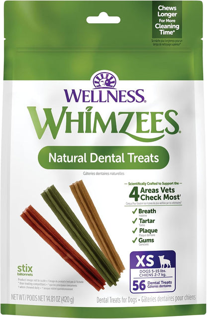 Wellness WHIMZEES Fall Natural Dog Dental Treat, Autumn Halloween Chews, Freshens Breath, Small Size, 6.3 oz Bag, 12 Count - Image 10
