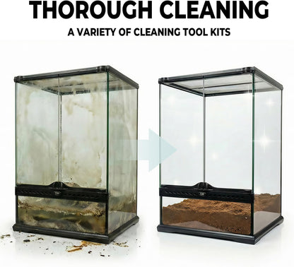 Professional reptile enclosure cleaning tool set by HouseBegan
