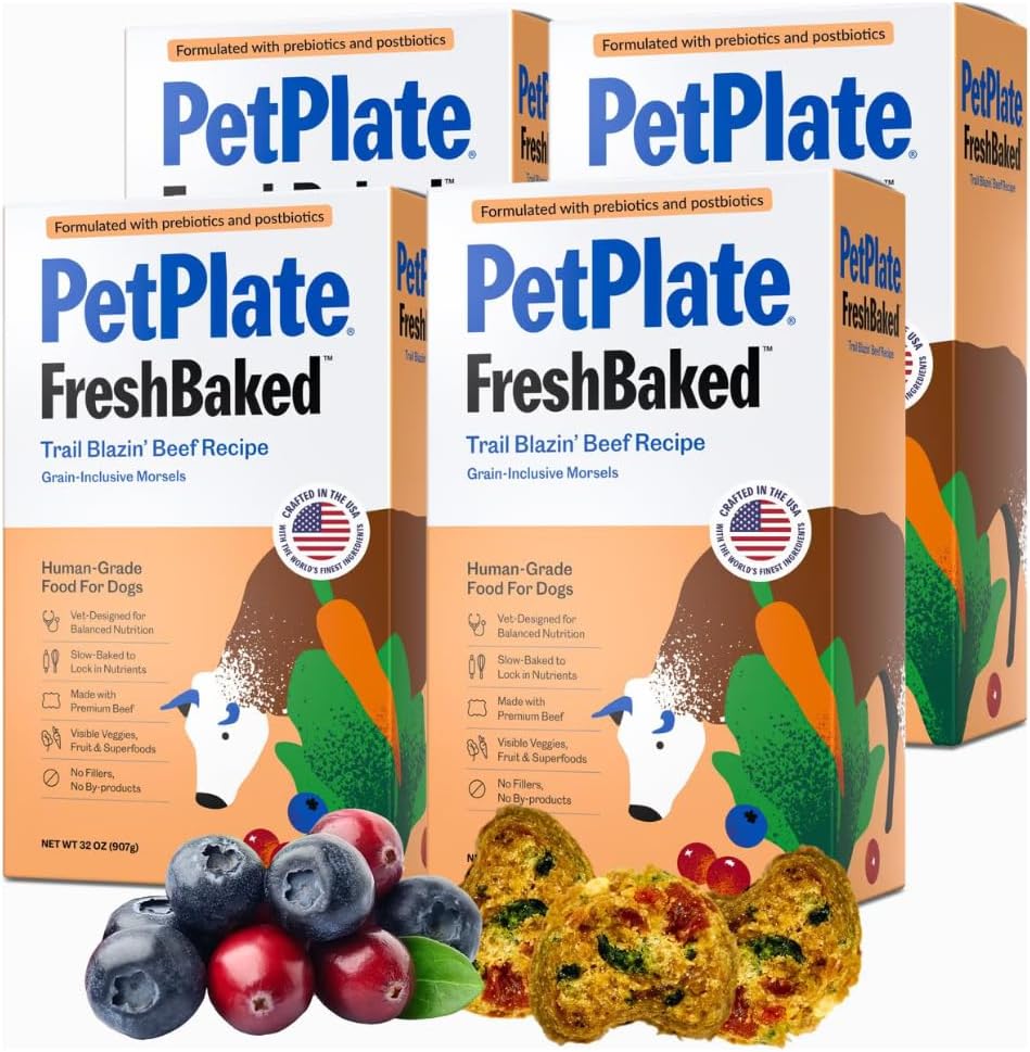 PetPlate Trail Blazin' Beef FreshBaked Dry Dog Food Grain-Inclusive, Gently Baked and Air-Dried Human Grade Dog Food, Formulated with Prebiotics and Postbiotics, No Fillers or by-Products, 2lbs - Image 10