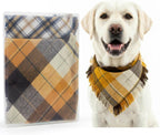 Detailed stitching of polyester cotton dog bandana
