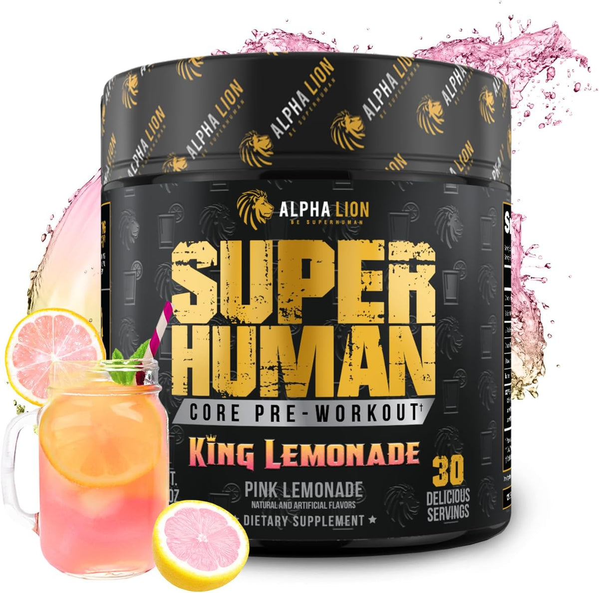 Alpha Lion Core Pre Workout 315.0g King Lemonade tub