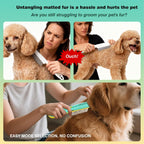 Smoothway flea comb stainless steel teeth detail