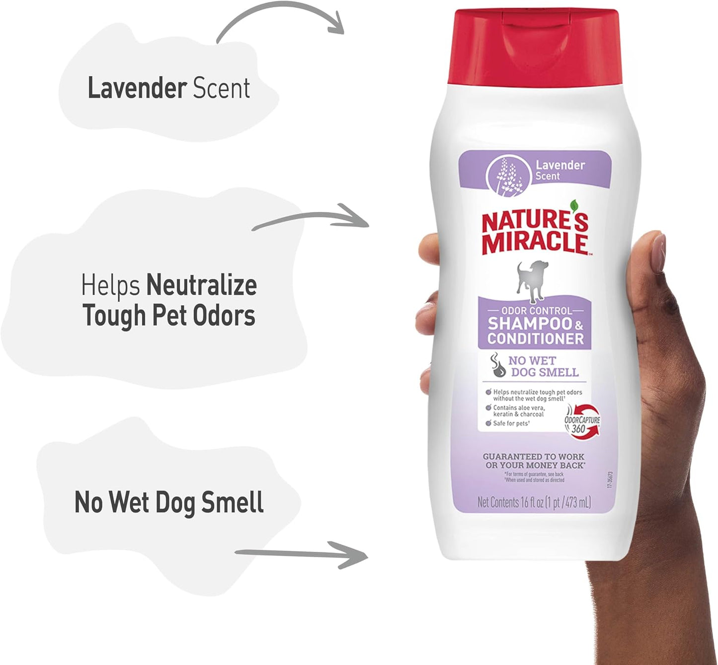 Nature's Miracle authentic USA imported charcoal dog shampoo packaging design