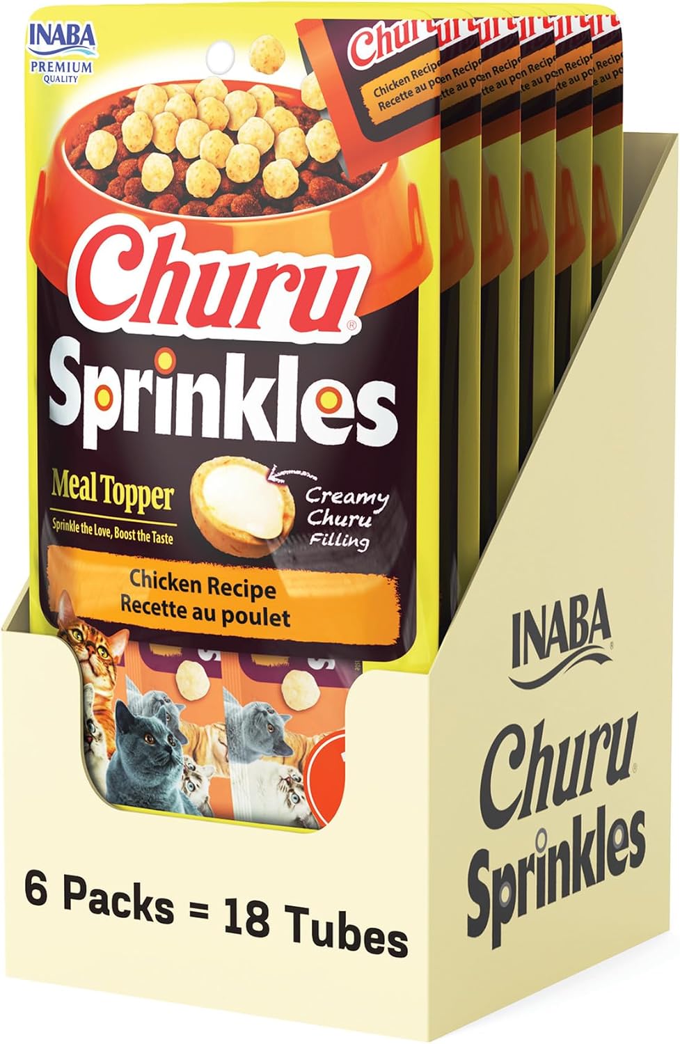 Premium Inaba Churu Sprinkles cat treat tubes