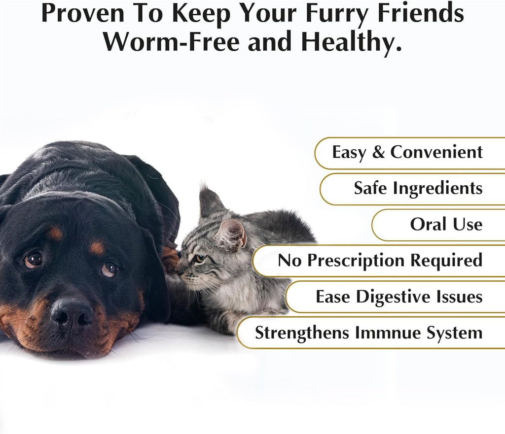 USA imported canine anthelmintic suspension liquid dewormer for dogs and cats.
