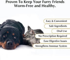 USA imported canine anthelmintic suspension liquid dewormer for dogs and cats.
