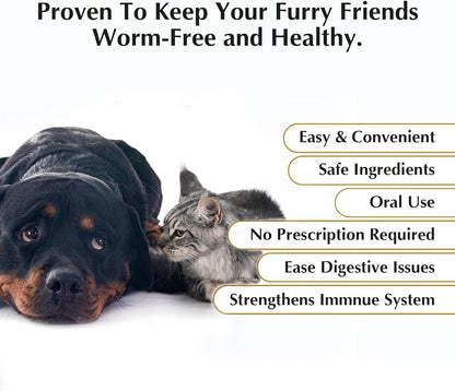 USA imported canine anthelmintic suspension liquid dewormer for dogs and cats.