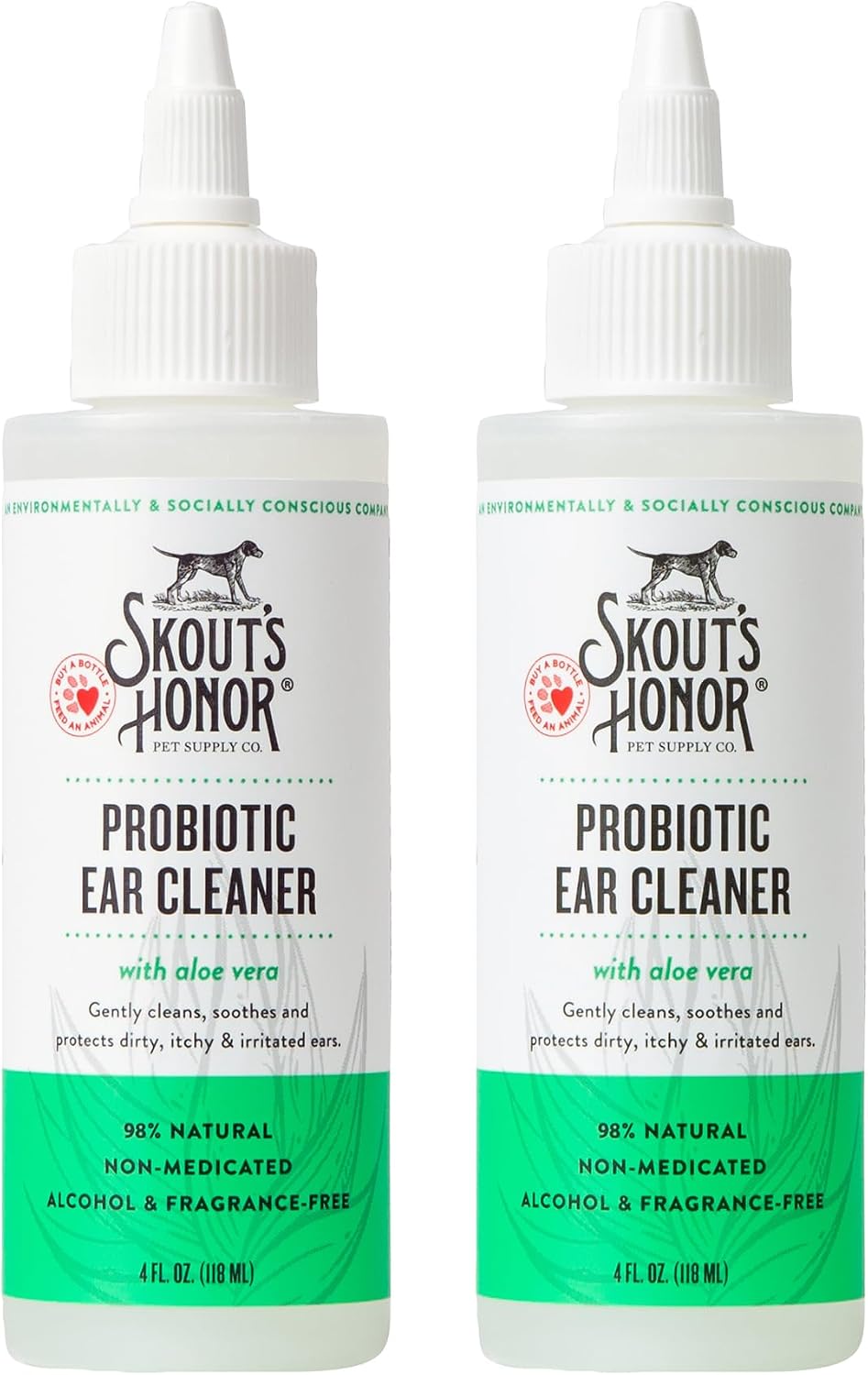 SKOUT'S HONOR Probiotic Dog Ear Cleaner Solution with Aloe Vera - Alcohol-Free, Fragrance-Free, Non-Medicated Ear Wash for Dogs - Microbiome Friendly Certified, 4 oz., - Image 10