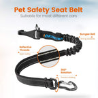 Reflective nylon material of Iokheira pet car safety tether