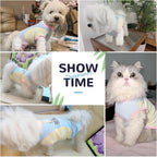 Back view of French Bulldog wearing summer dog cooling shirt