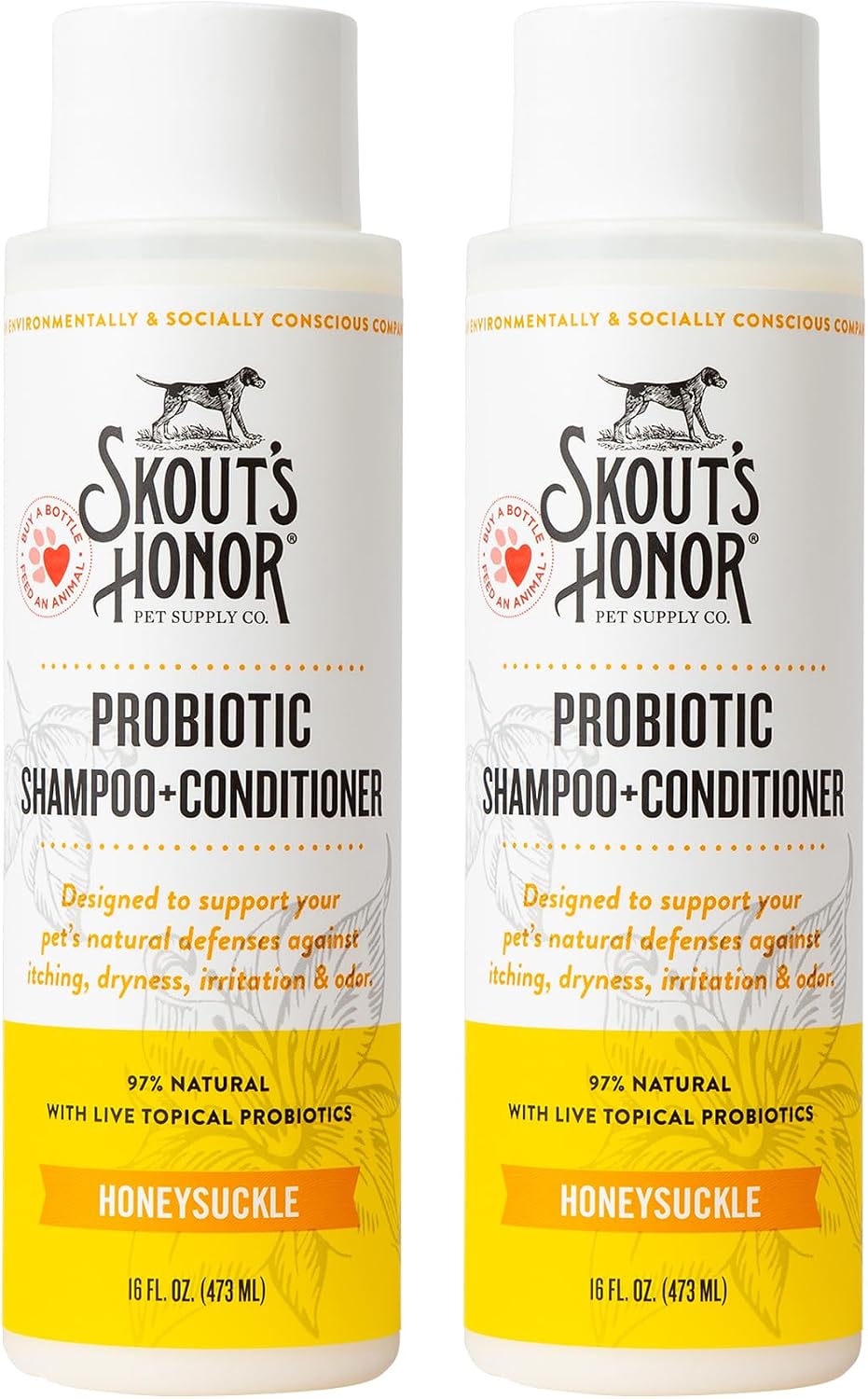 Skout's Honor Probiotic Natural Dog Shampoo and Conditioner with Avocado Oil & Omega-3s, Gentle Puppy Shampoo, Hydrating Dog Conditioner, 97% Natural, Paraben & Sulfate-Free, Cruelty-Free, 16 oz DOTW - Image 12