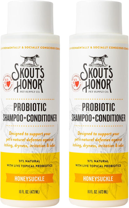 Skout's Honor Probiotic Natural Dog Shampoo and Conditioner with Avocado Oil & Omega-3s, Gentle Puppy Shampoo, Hydrating Dog Conditioner, 97% Natural, Paraben & Sulfate-Free, Cruelty-Free, 16 oz DOTW - Image 12