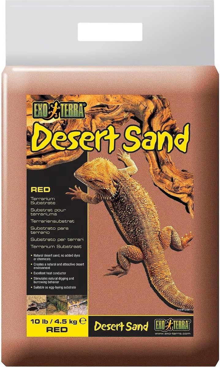 Exo Terra Desert Sand Red 10 Pound bag front view
