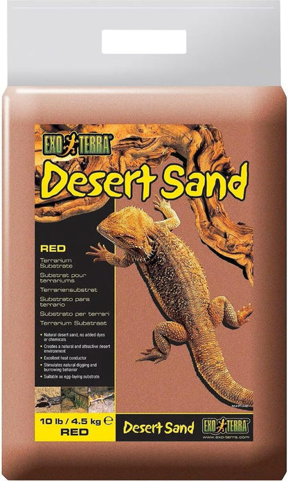 Exo Terra Desert Sand Red 10 Pound bag front view