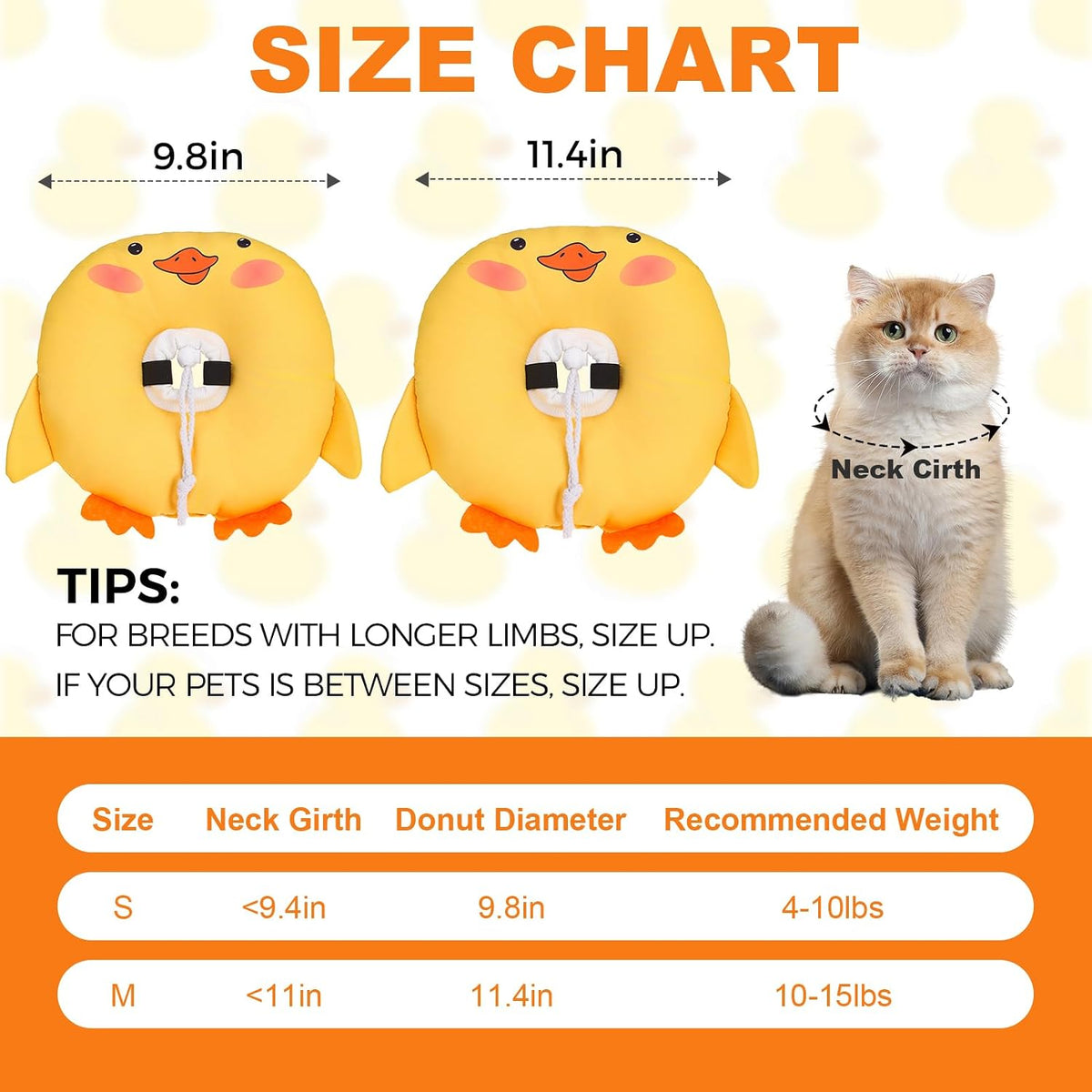 Waterproof adjustable Elizabethan neck cone for cats shown during feeding time.