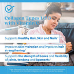 Doctor's Best Collagen Peptides Types 1 & 3 - Collagen Supplement for Women & Men, Supports Hair, Skin, Nails, & Joint Health, Includes 30 mg Vitamin C & 3 g Protein Per Serving, Non GMO - 180 Tablets - Image 7