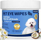 Phasorra hypoallergenic pet eye wipes front packaging view for tear stain removal