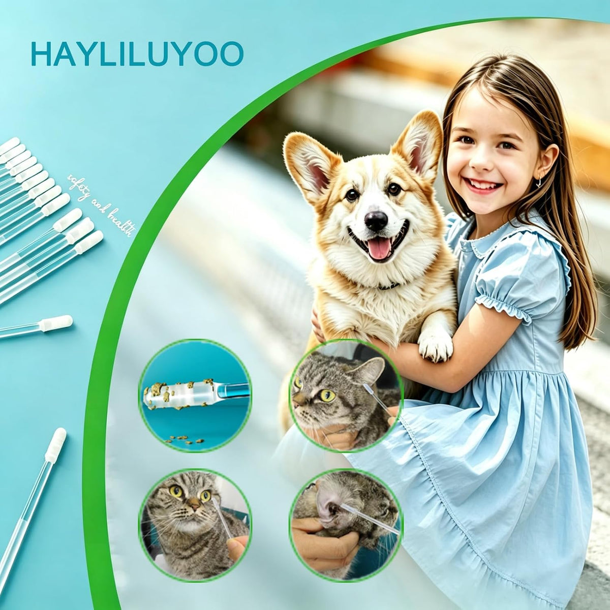 Safe grooming accessories for dogs and cats in packaging