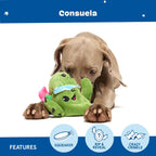 Detailed view of the crinkle layers in Barkbox cactus toy